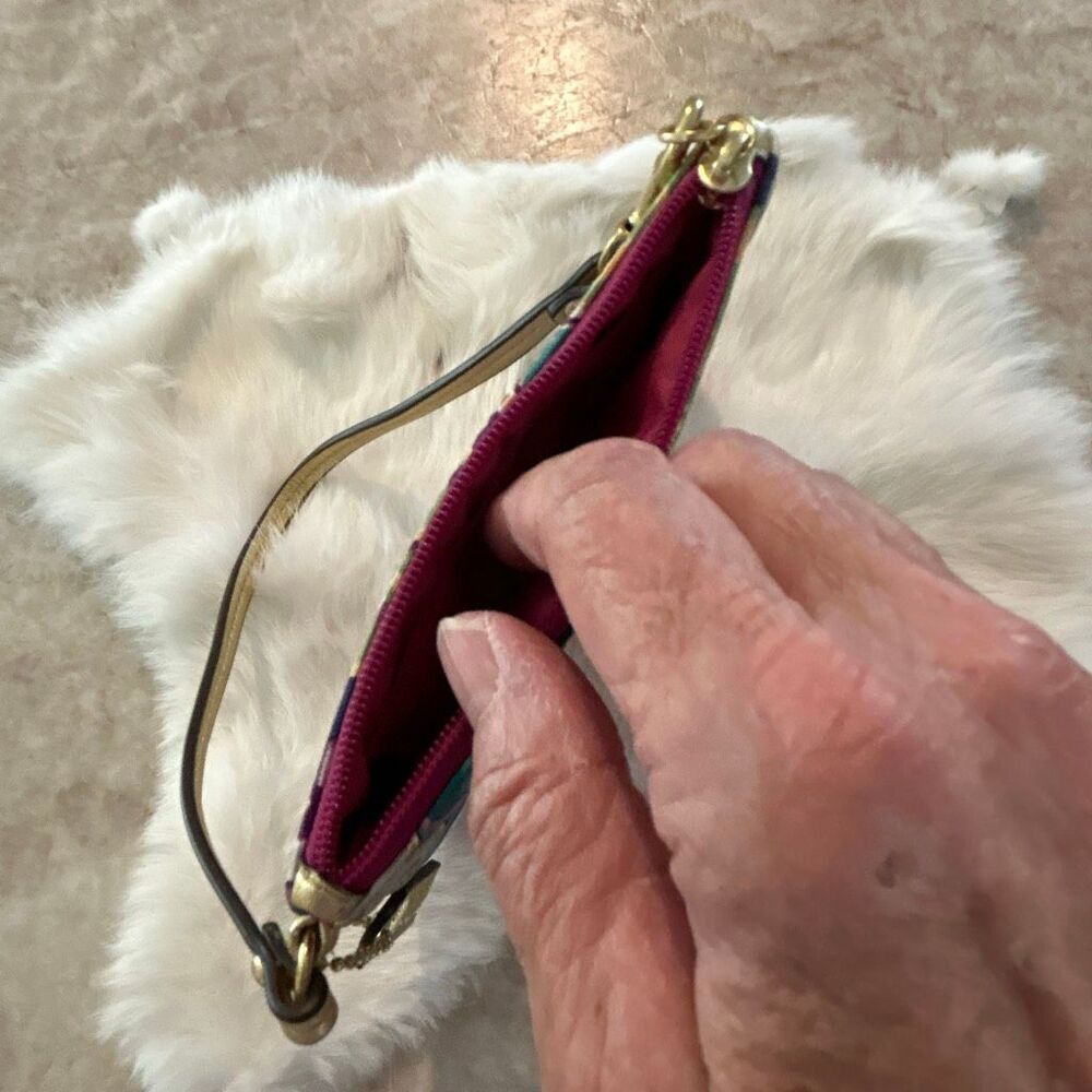 COACH Poppy Graffiti Wristlet - Picture 2 of 4